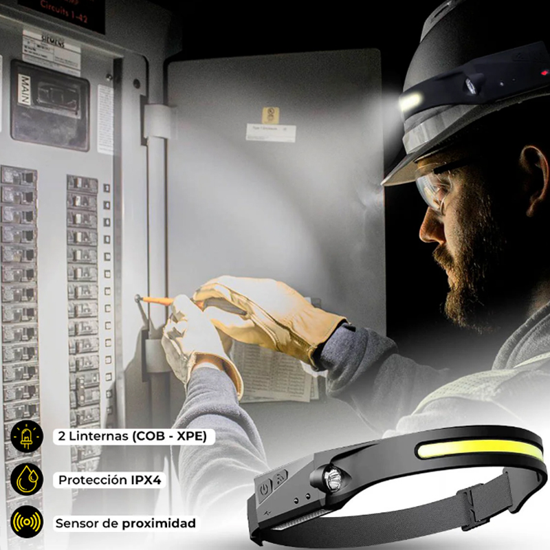 Miniatura 3 de Linterna Minera Led Ajustable Con Sensor